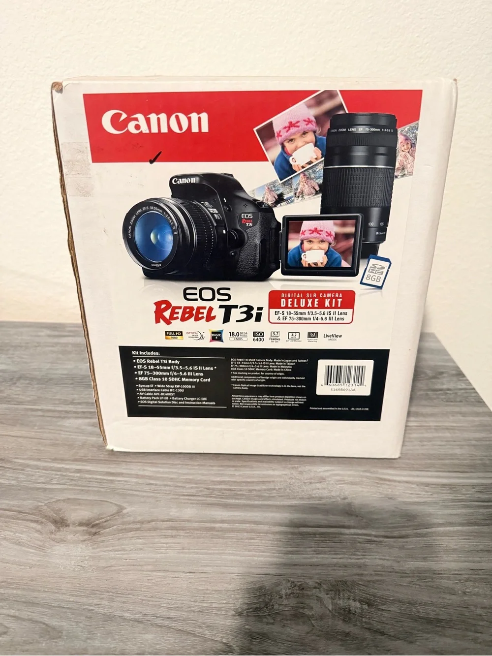 Canon EOS Rebel T3i Boxed Kit - Black & Red Packaging